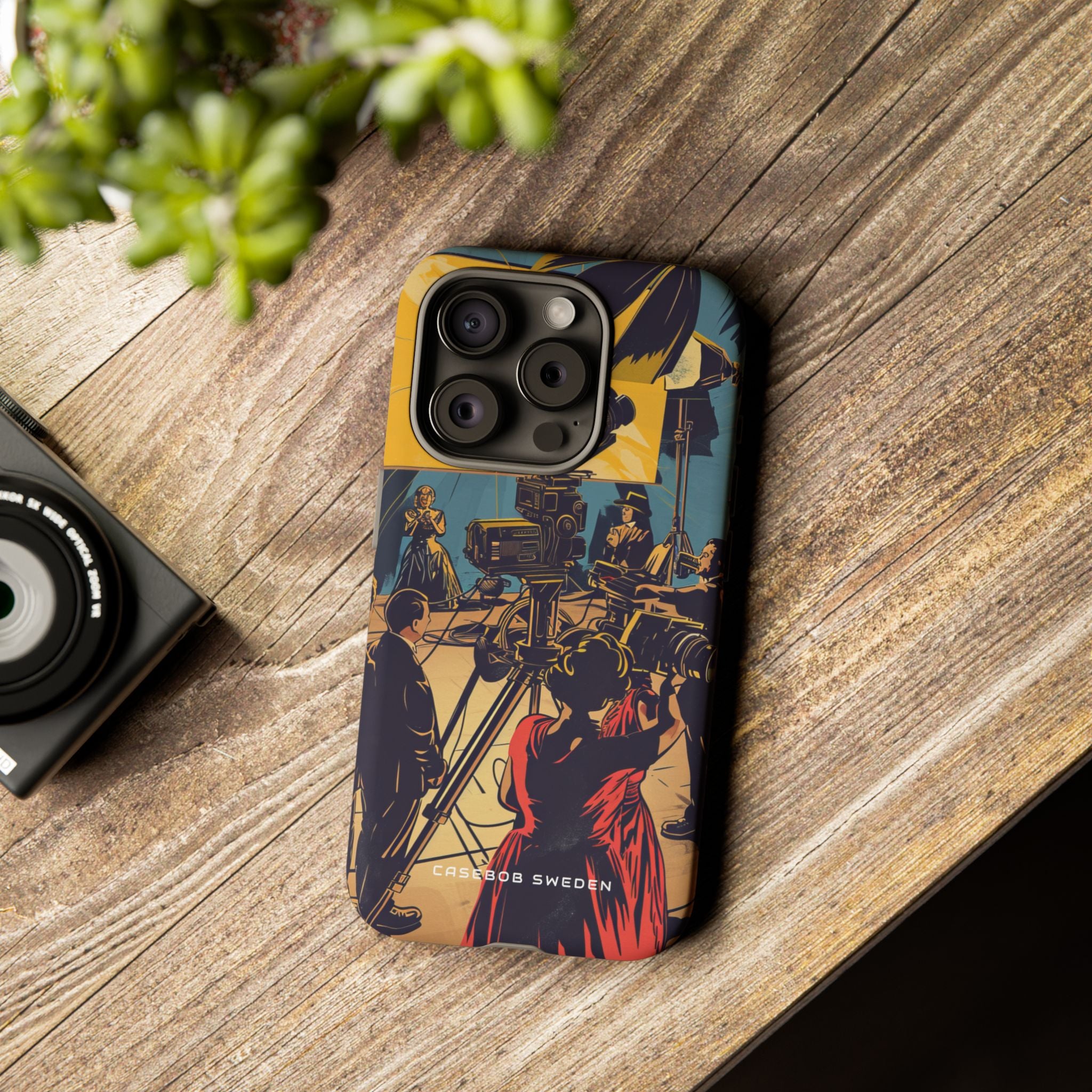 Golden Era Cinematic Spotlight iPhone 15 - Tough Phone Case