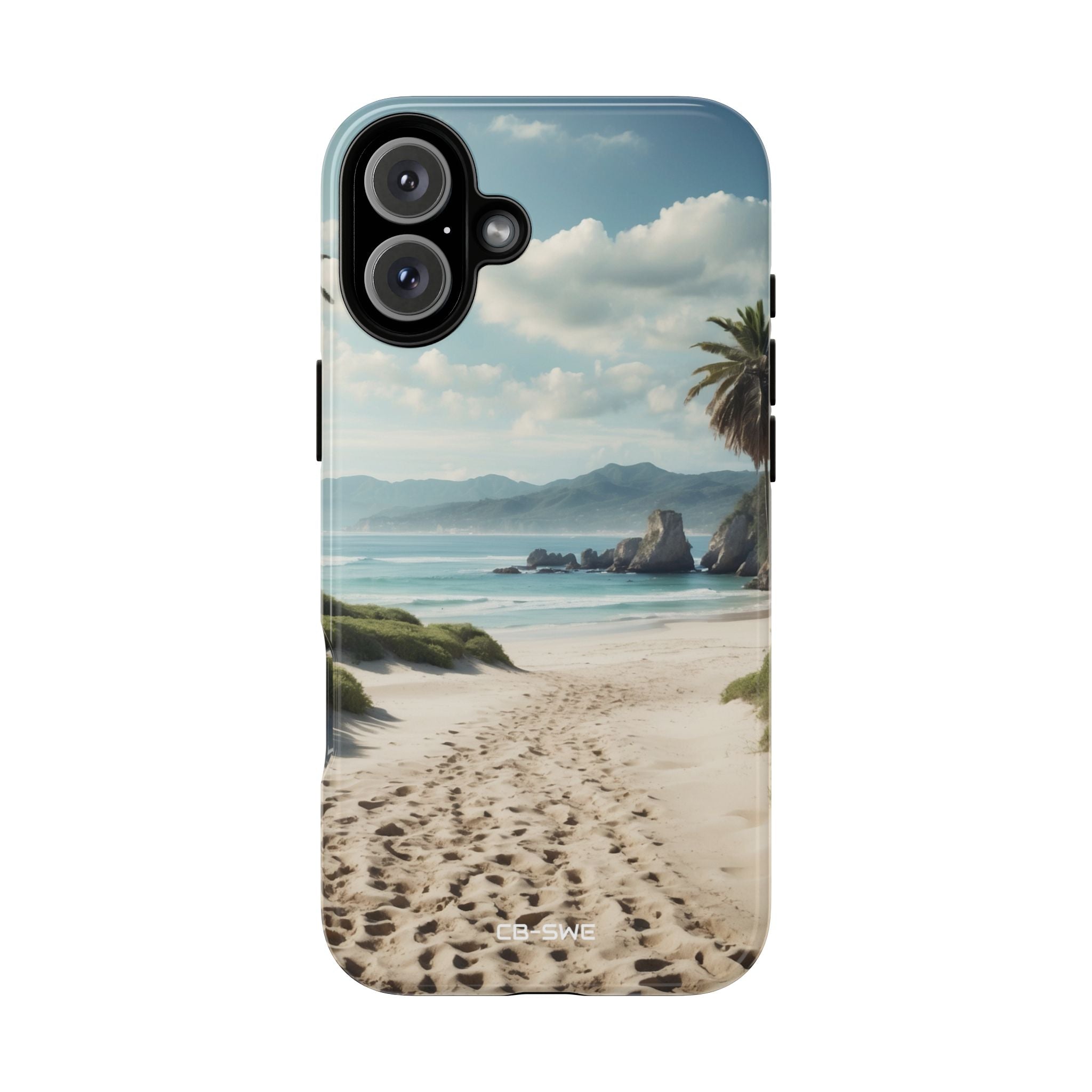 Footprints Trace Sand - iPhone Case