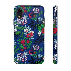 Blue Art Flowerfield - Protective Phone Case