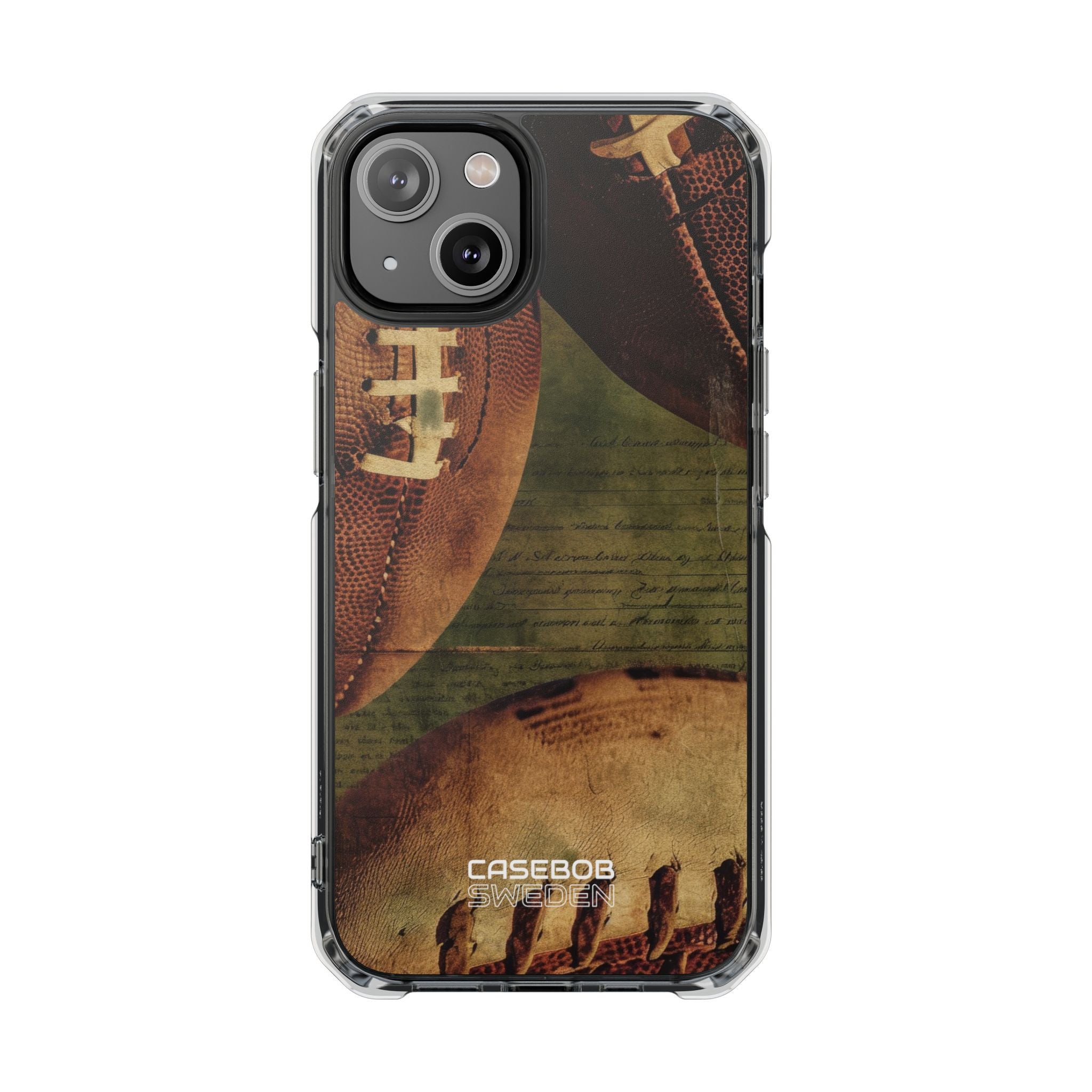 Vintage Football Textures iPhone 14 - Impact Clear+
