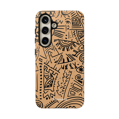 Tribal Harmony: Bold Geometric Dance - For Samsung S24