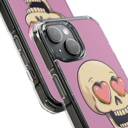 Heart Eyes Skull iPhone 15 Case - Impact