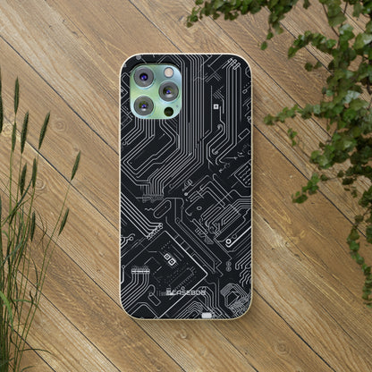 Cyber Circuitry Art | Biodegradable Phone Case