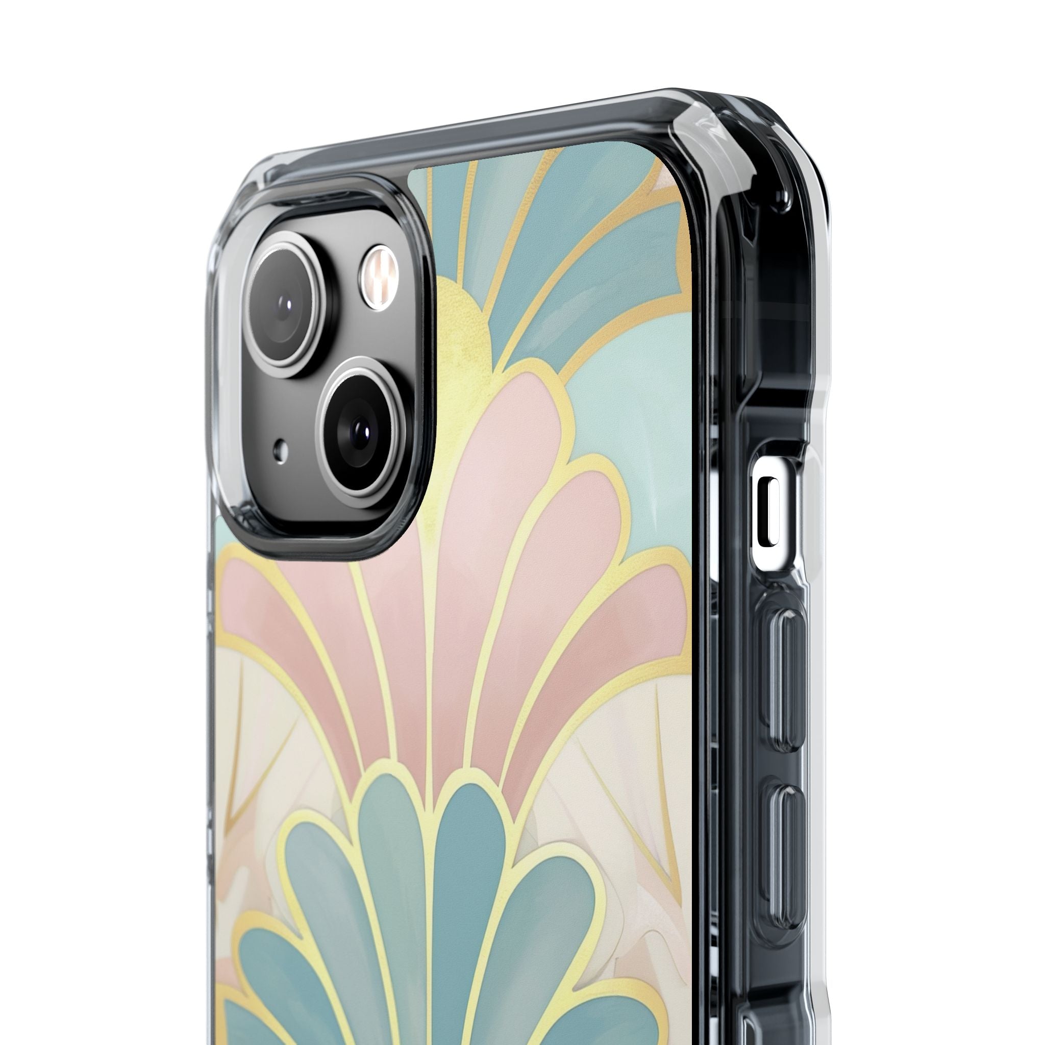 Pastel Deco Elegance - Clear Impact iPhone 14 Phone Case