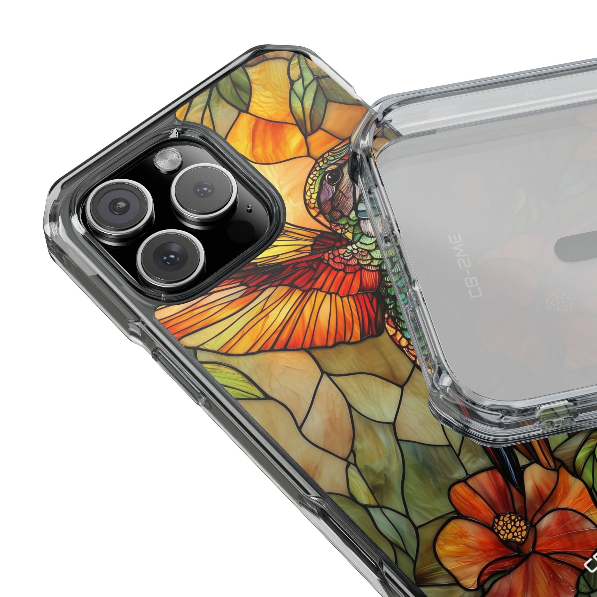 Hummingbird Dances Among Flowers iPhone Case - Impact