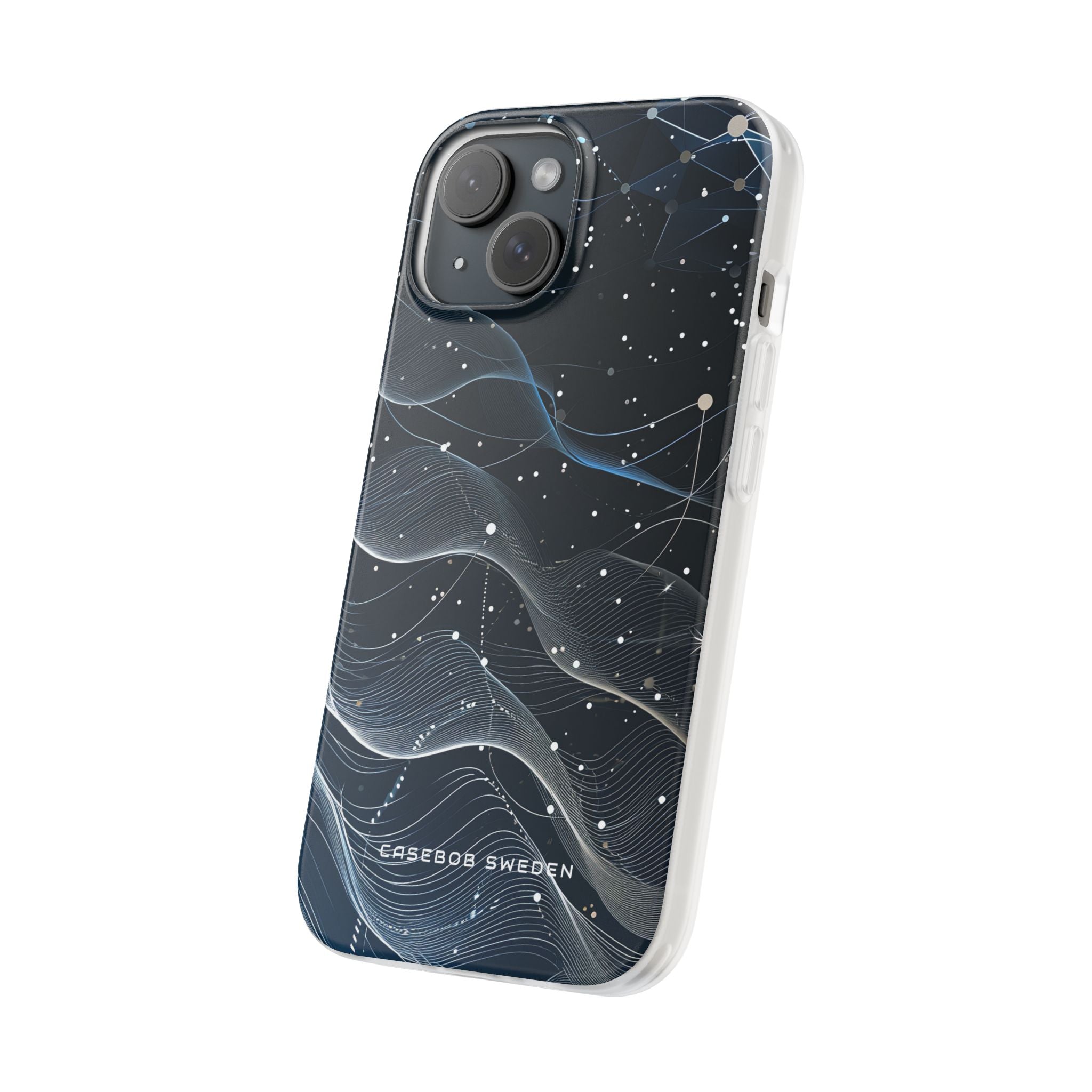 Gradient Neural Waves iPhone 15 - Flexi Phone Case