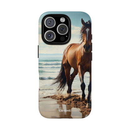 Horse Gallops Shoreline - iPhone Case
