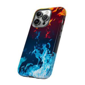 Red & Blue Flames - Protective Phone Case