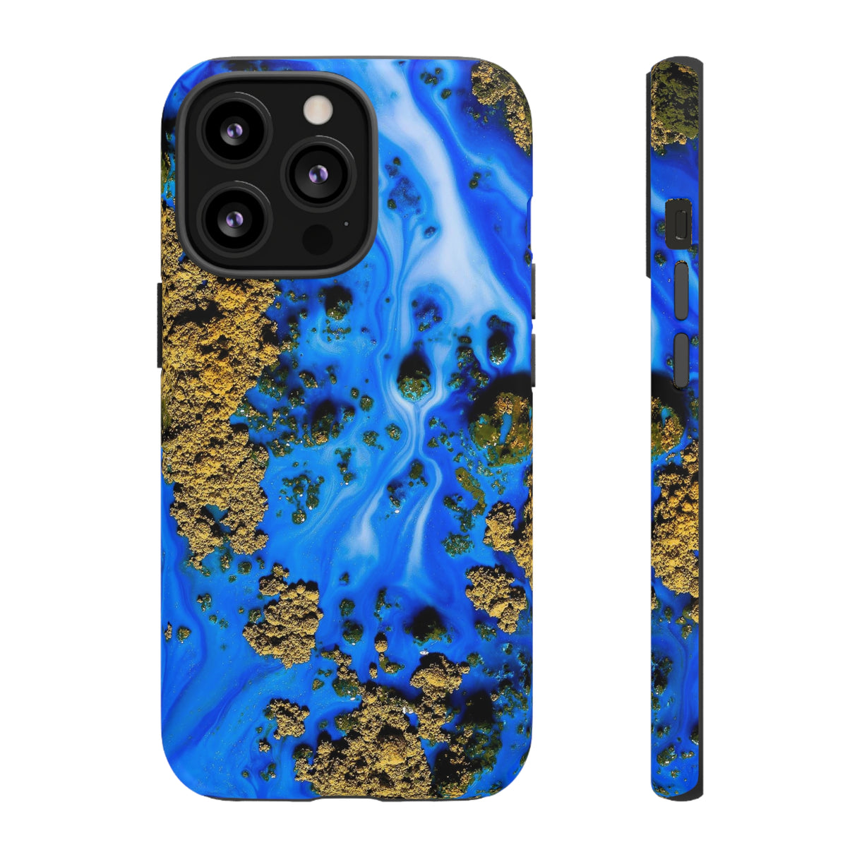 Blue River Ink Art iPhone Case (Protective) iPhone 13 Pro Matte Phone Case