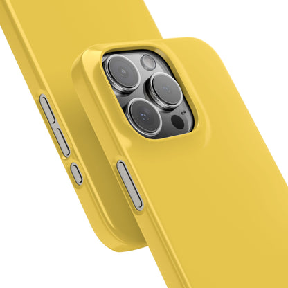 Mustard Yellow - Slim iPhone 16 Phone Case