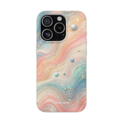 Iridescent Swirls iPhone 15 Pro Case - Soft