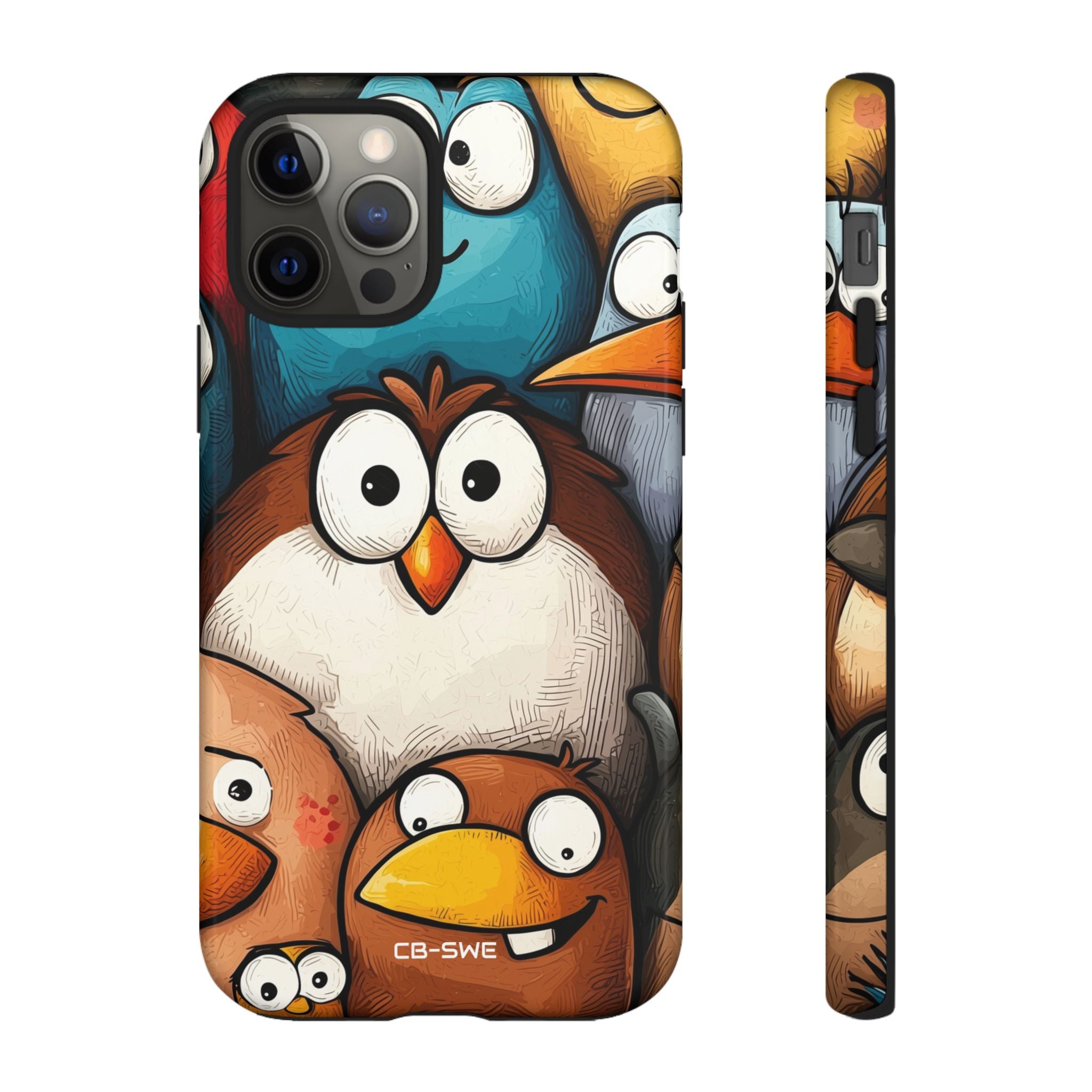 Whimsical Birds Gather - iPhone Case