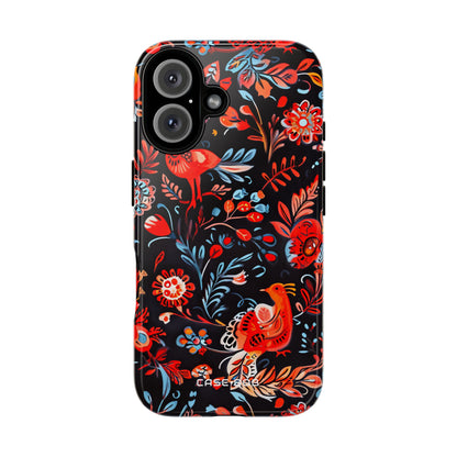 Vivid Birdscape iPhone 16 Pro Case - Tough
