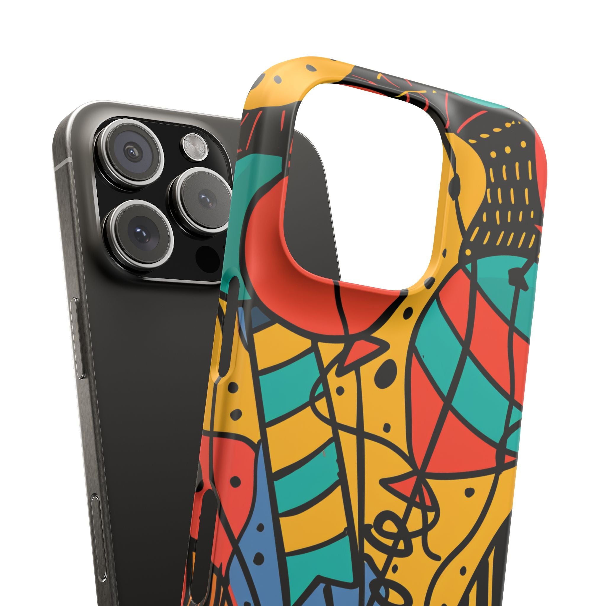 Playful Lines in Motion iPhone 16 - Slim Phone Case