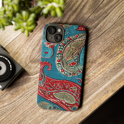 Vintage Paisley Elegance iPhone 15 - Tough Phone Case