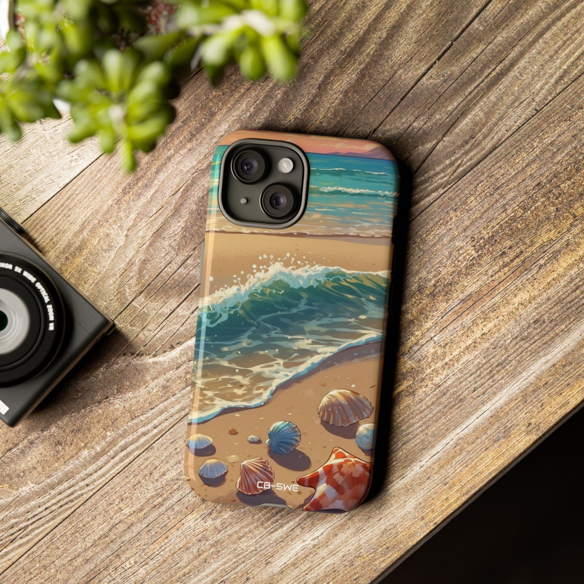 Seashells Kiss Shore - iPhone Case