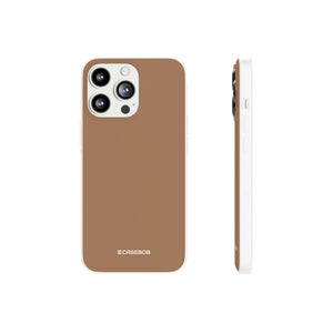 Chamoisee Brown | Handyhülle für iPhone (Flexi Case) 