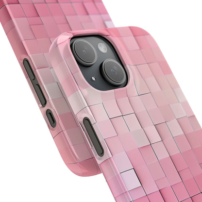 Gradient Pink Mosaic iPhone 15 - Slim Phone Case