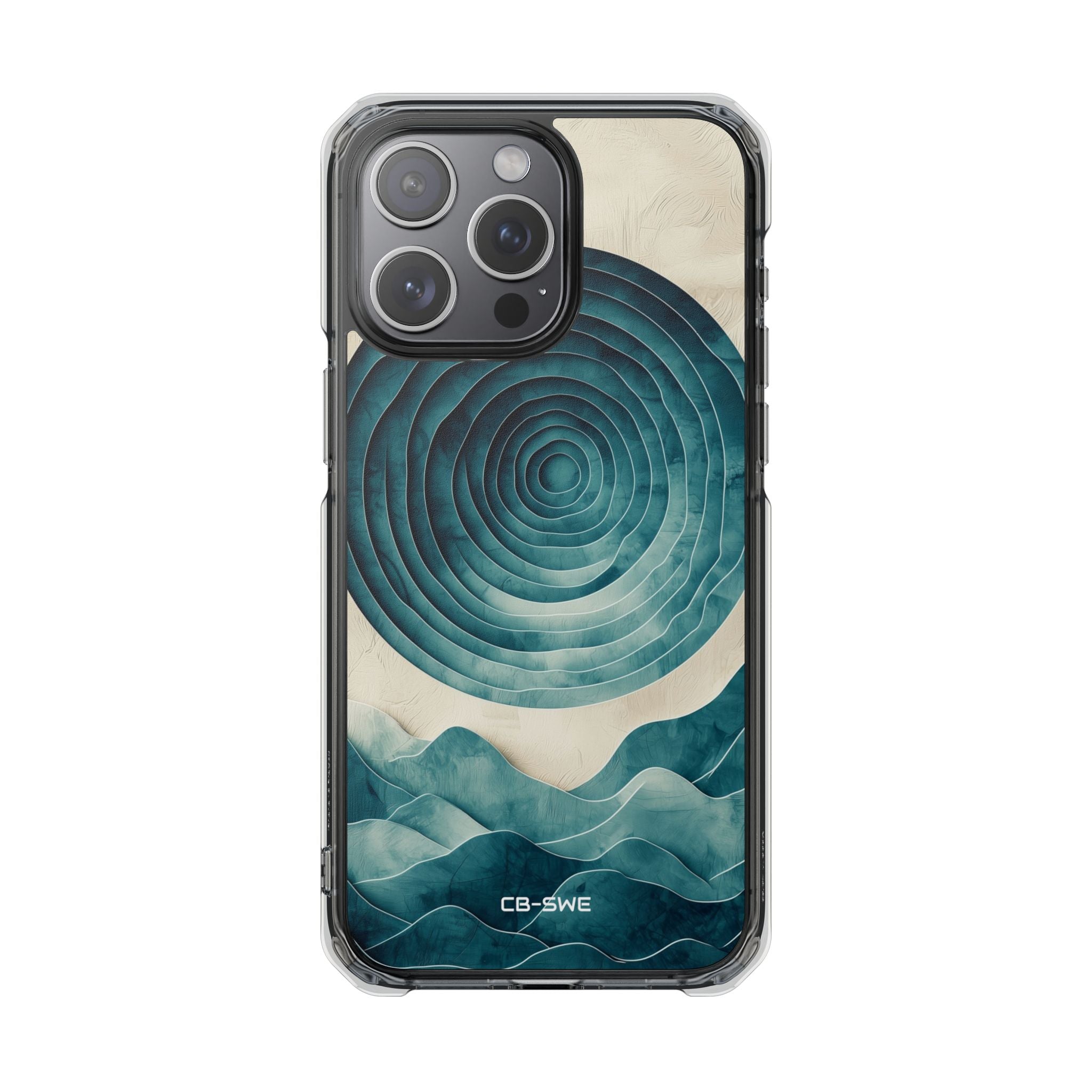 Waves Embrace Circles iPhone Case - Impact