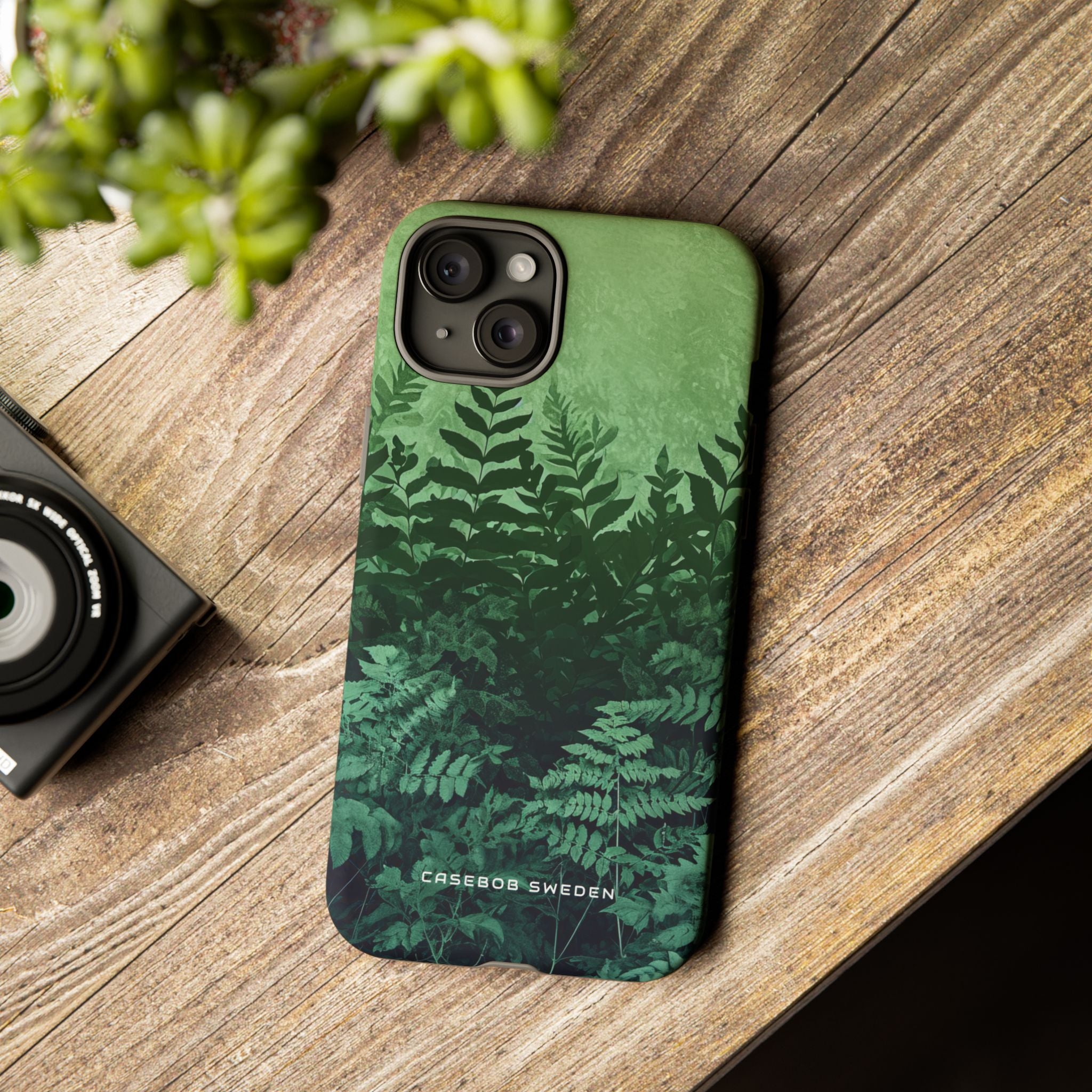 Gradient Fernscape Lush iPhone 15 - Tough Phone Case