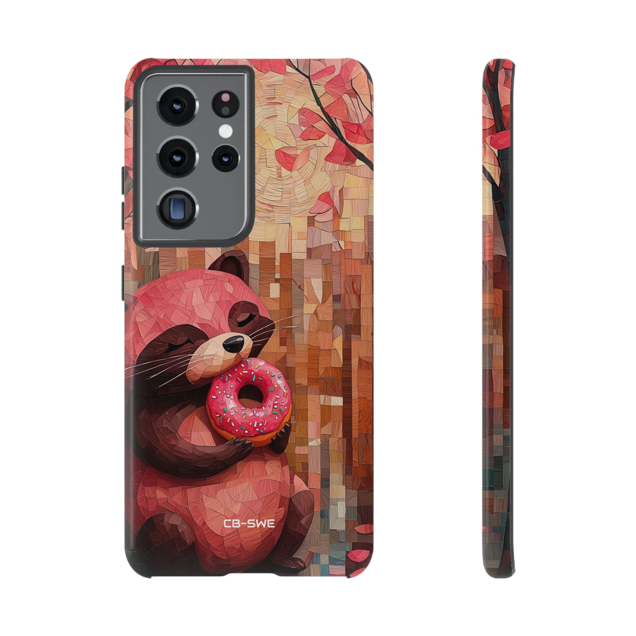 Raccoon Holds Donut - Samsung Case