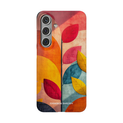 Abstract Orange Blue Design - Slim Samsung S24 Phone Case