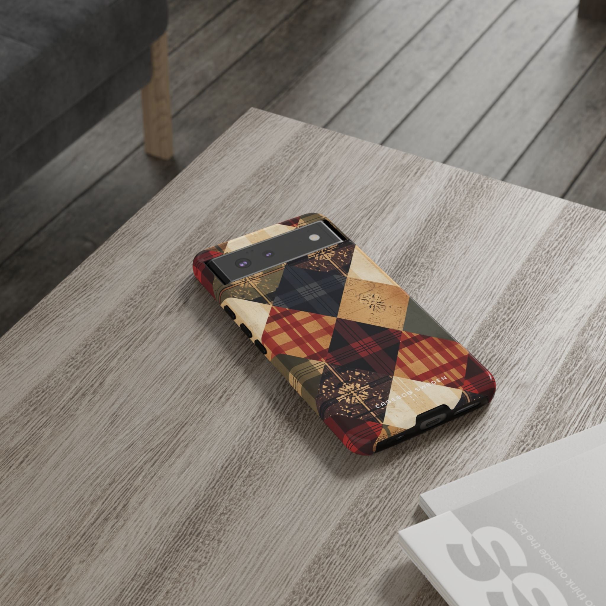 Rustic Geometric Patchwork Harmony Google Pixel 6 - Tough Phone Case