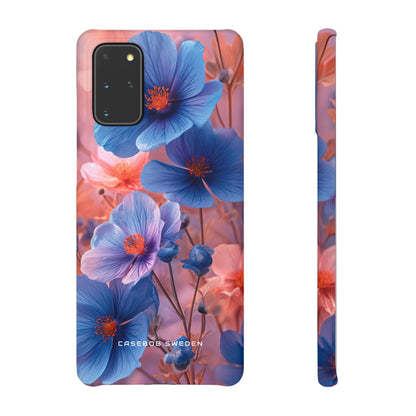 Harmonious Blooming Blues and Pinks Samsung S20 - Slim Phone Case