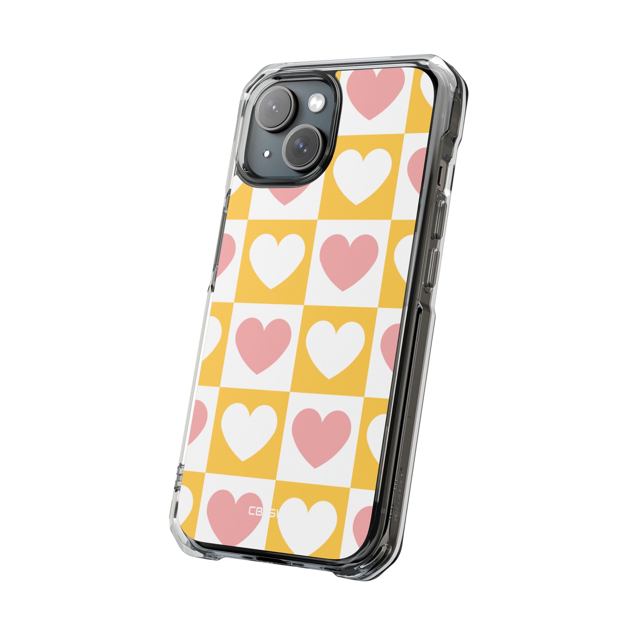 Heart Grid Harmony iPhone Case - Impact