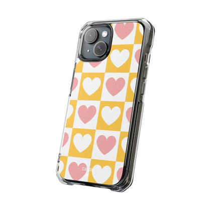 Heart Grid Harmony iPhone Case - Impact