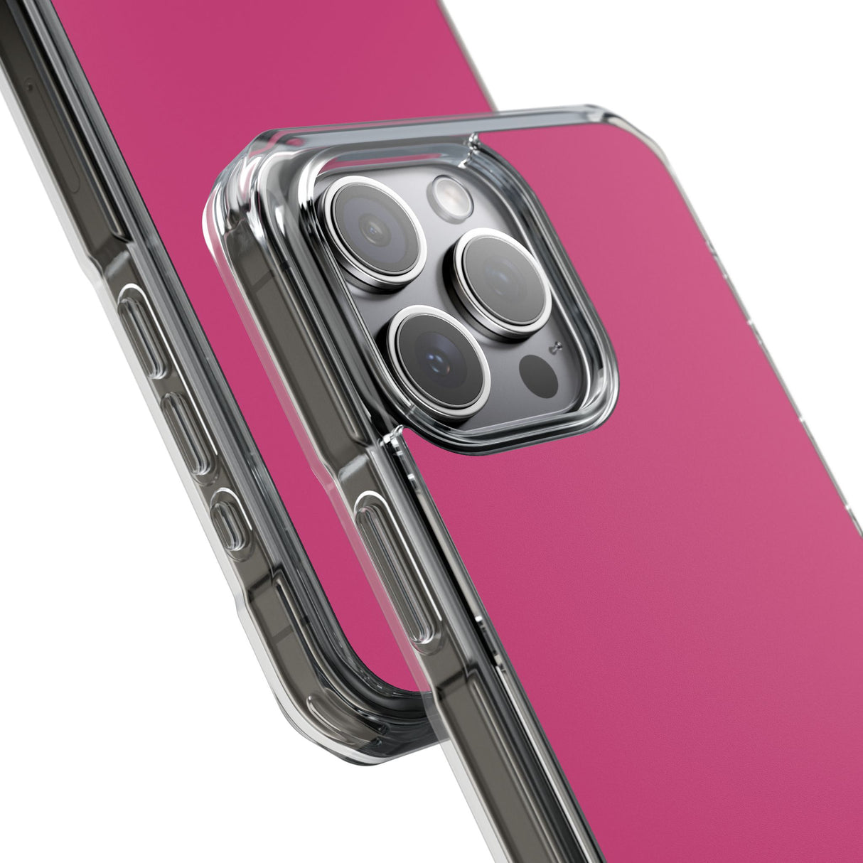 Magenta Pantone | Handyhülle für iPhone (Clear Impact Case – magnetisch) 