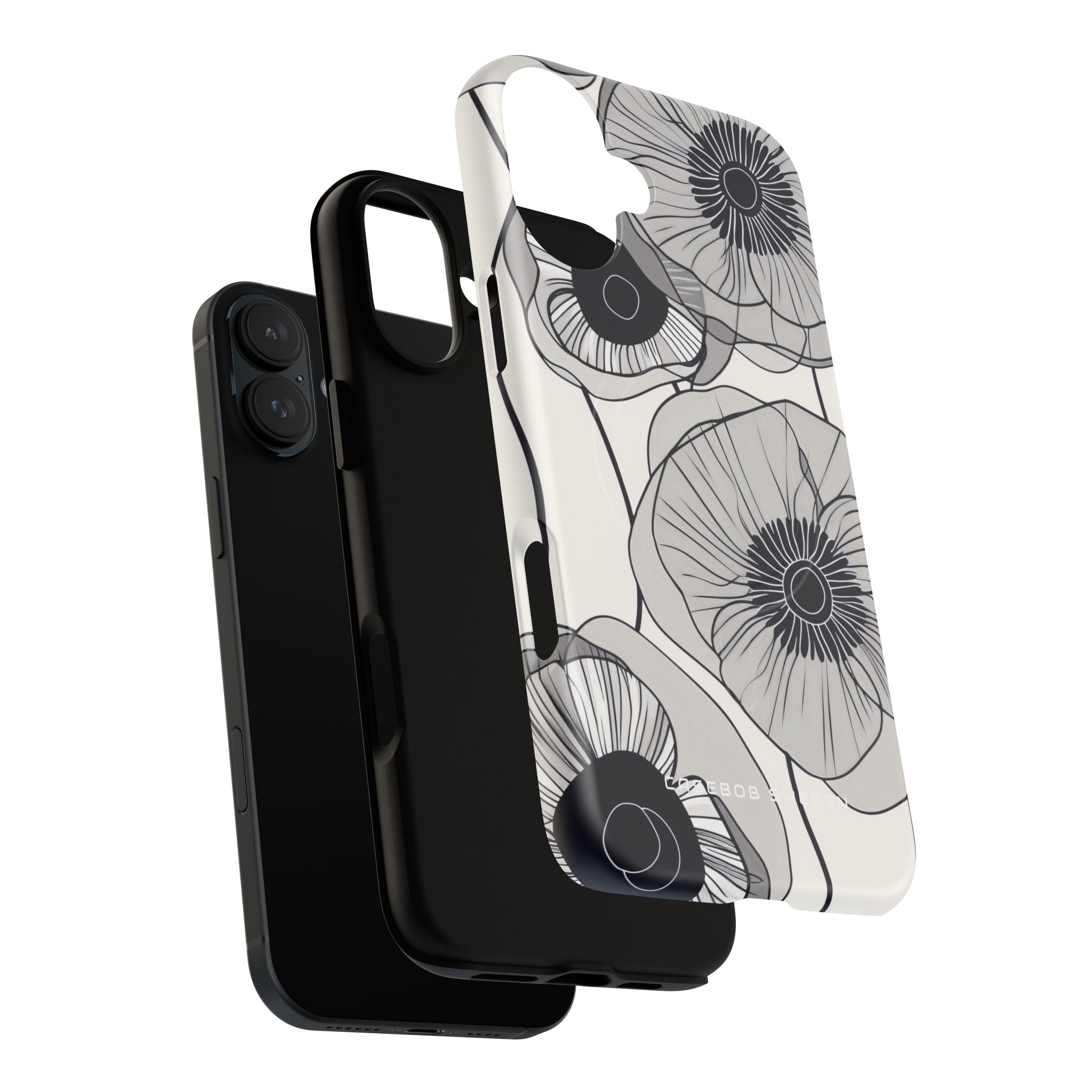 Modern Minimalist Flowers iPhone 16  Tough+ Phone Case