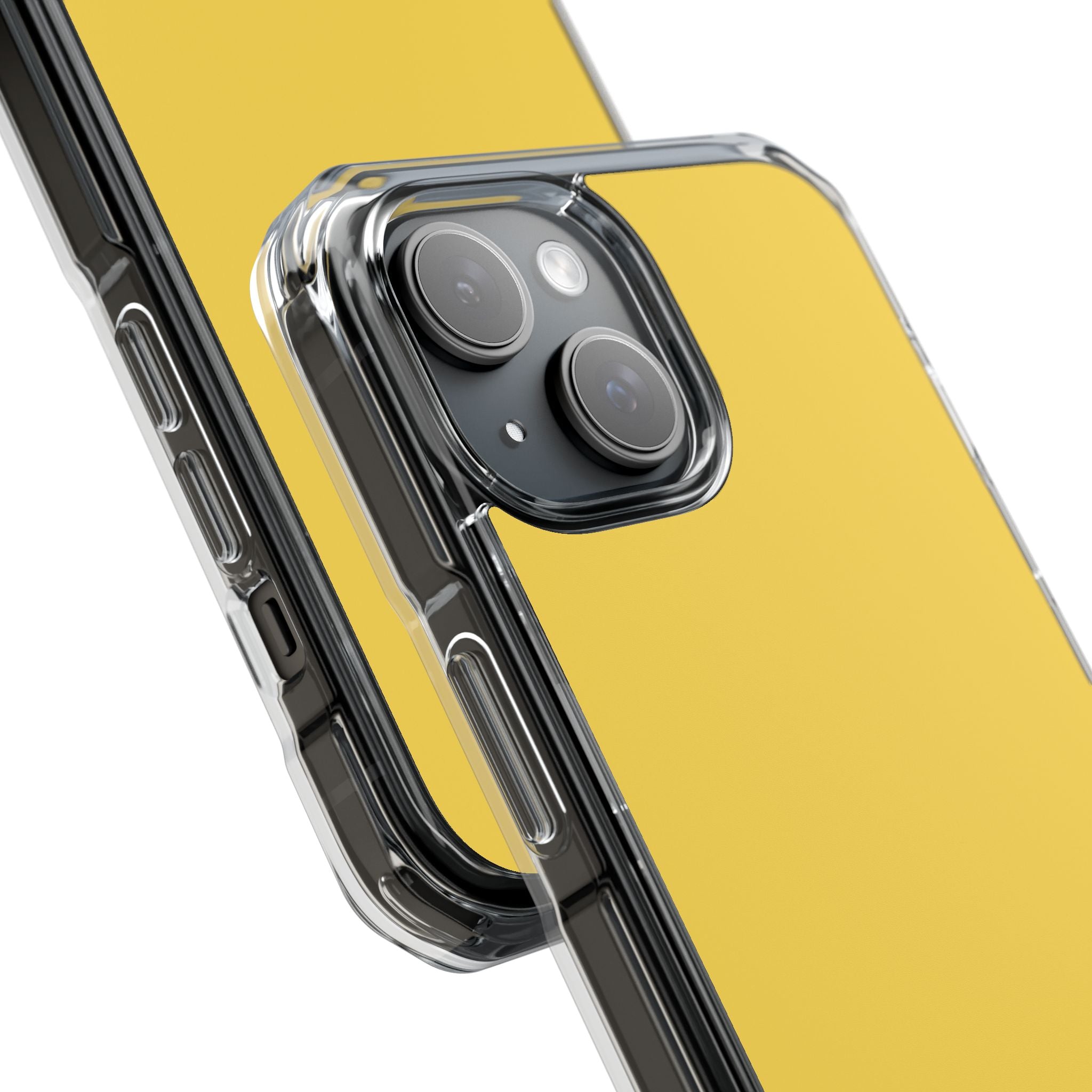 Mustard Yellow - Clear Impact Case for iPhone