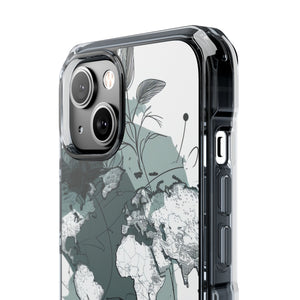 Botanical Cartography - Phone Case for iPhone (Clear Impact - Magnetic)