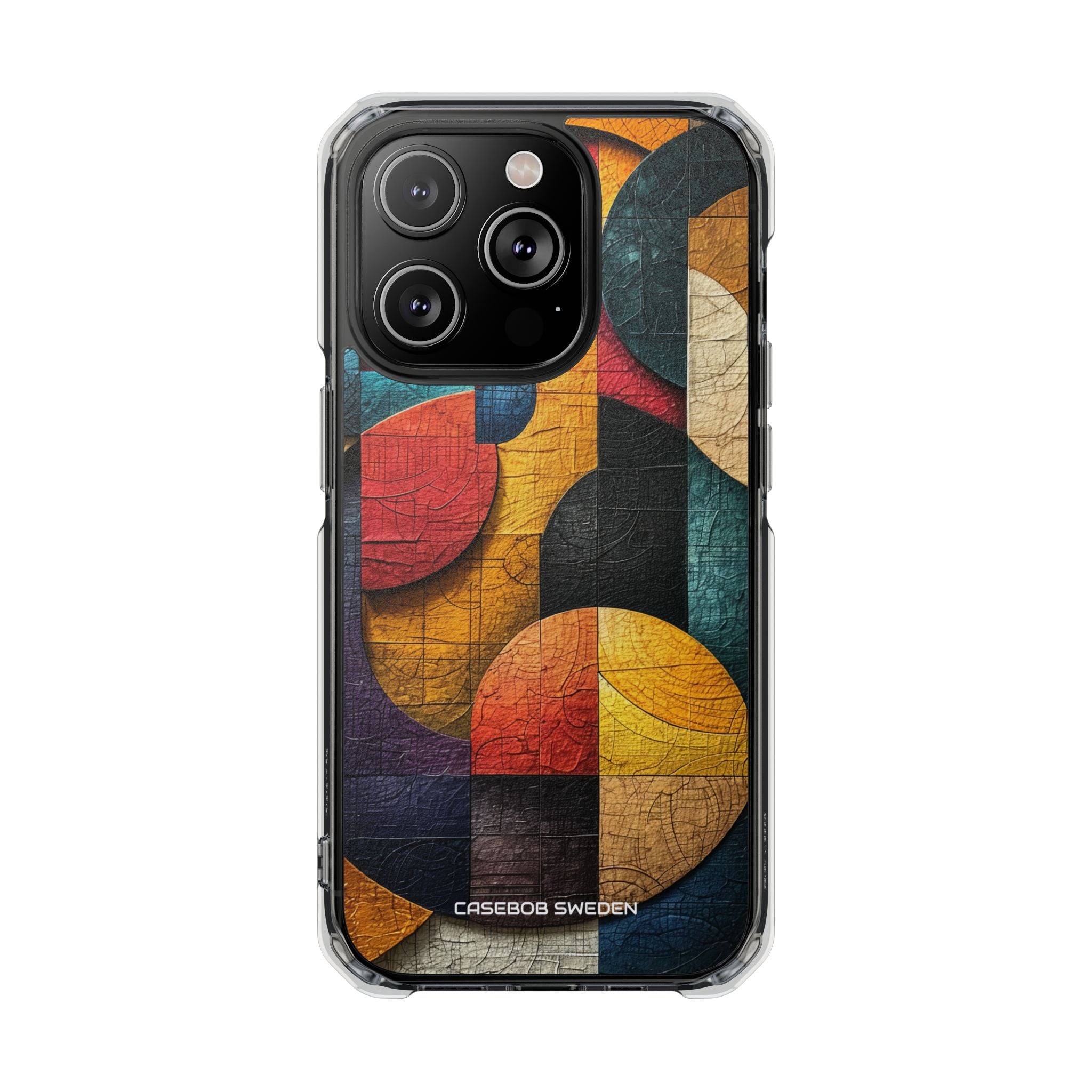 Vibrant Geometric Art - Clear Impact iPhone 14 Phone Case