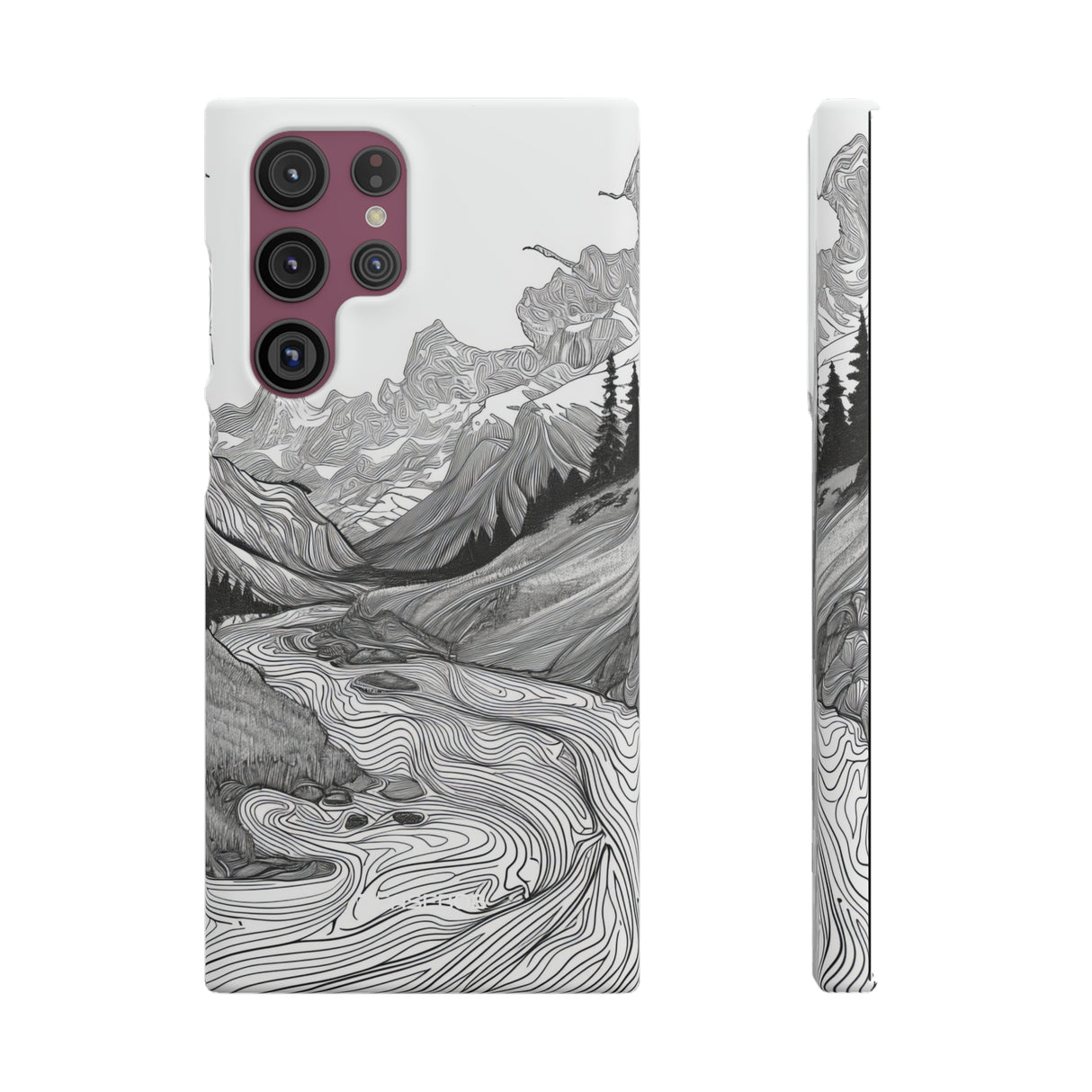 Monochrome Serenity | Slim Phone Case for Samsung