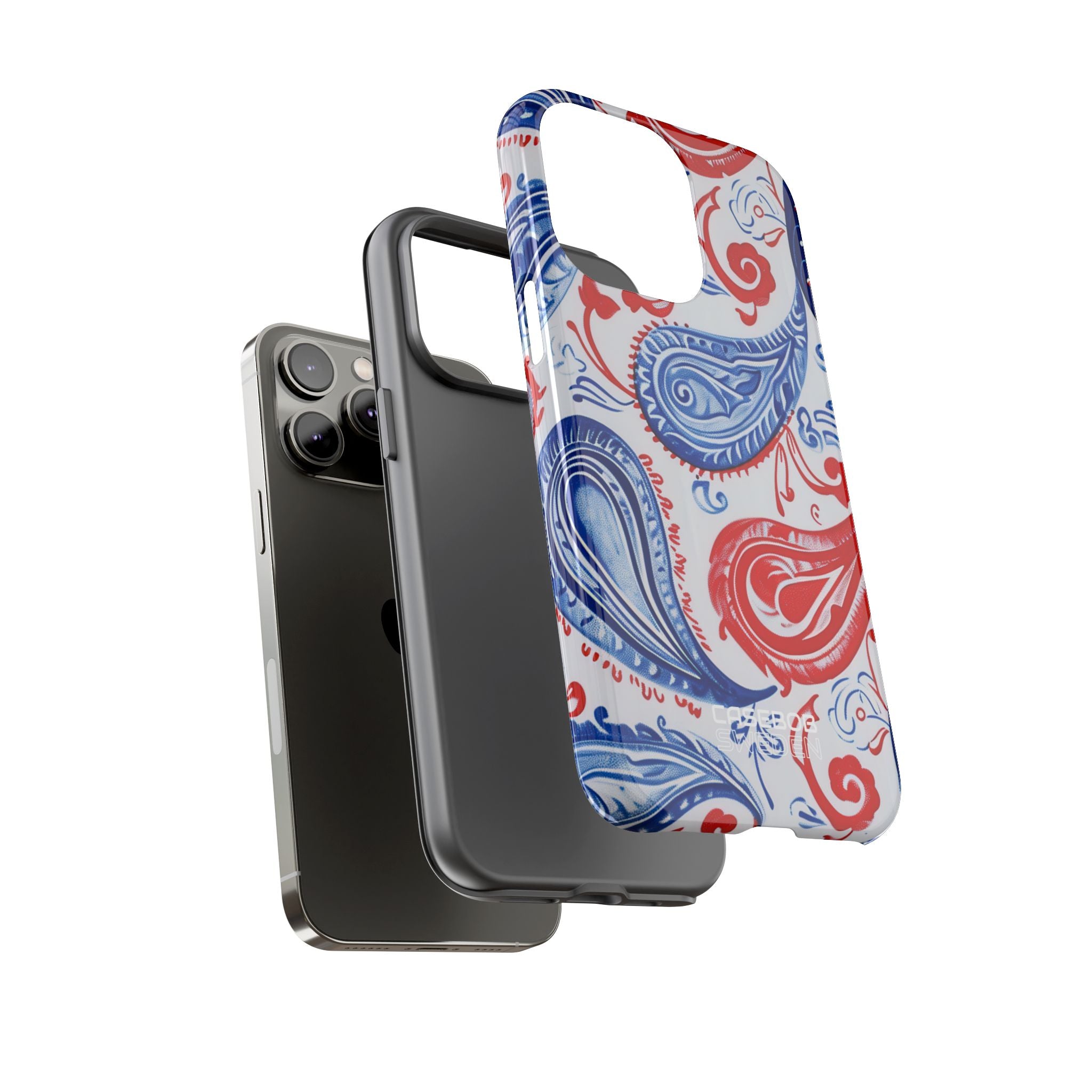 Vortici Paisley vivaci iPhone 14 - Tough