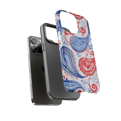 Vortici Paisley vivaci iPhone 14 - Tough