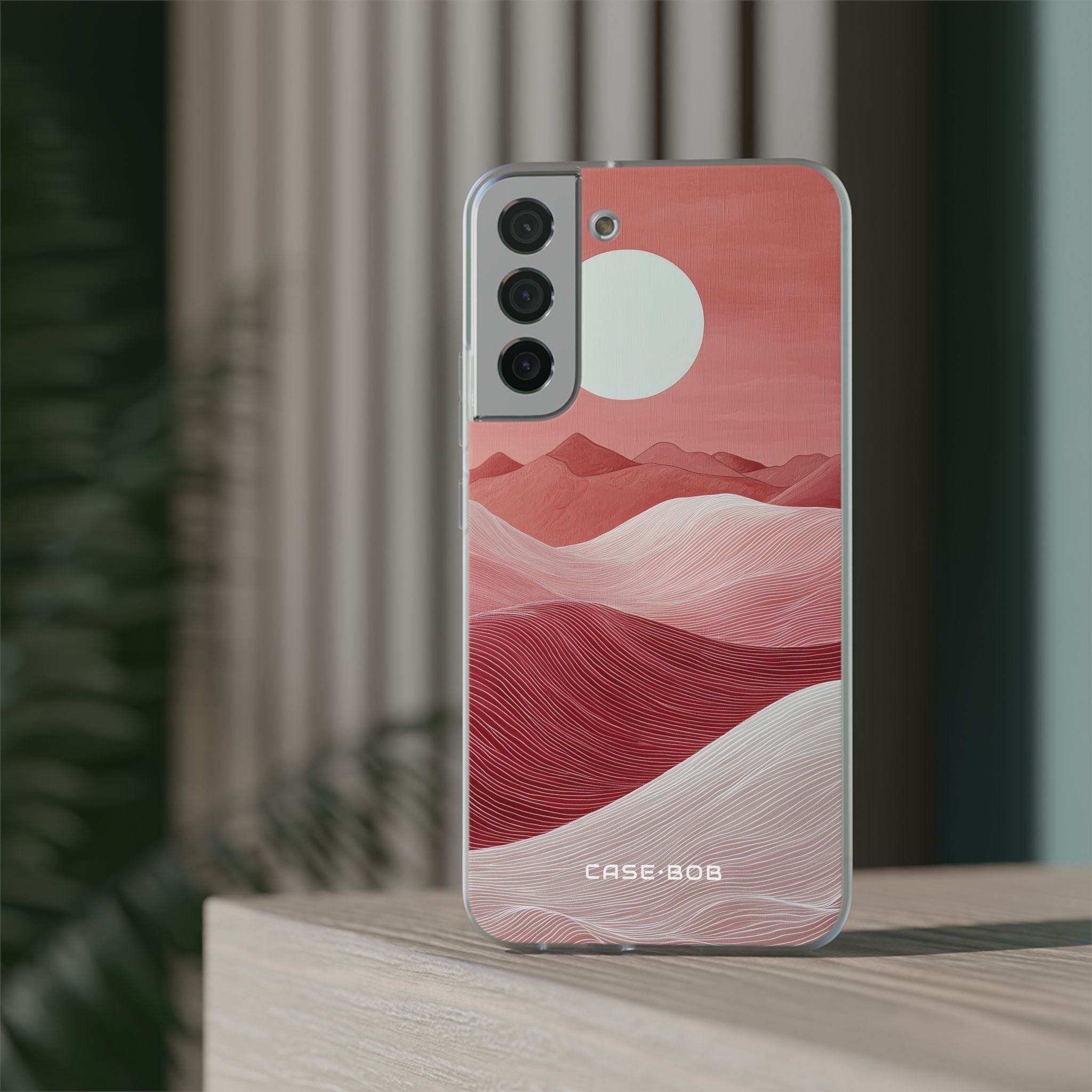 White Orb Dunes Samsung S22 Plus Case - Soft