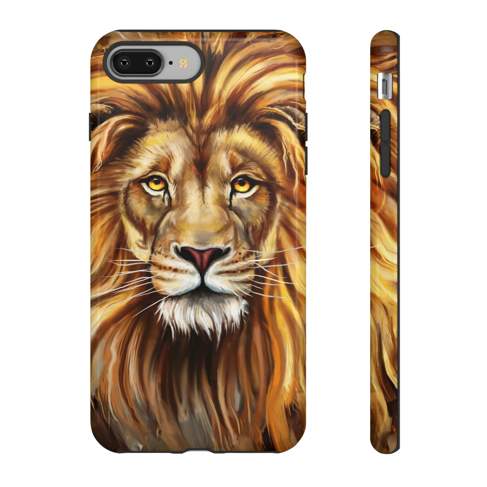 Lion head Digital Painting - Protective Phone Case