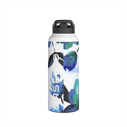 Blue Bloom - Stainless Steel Water Bottle