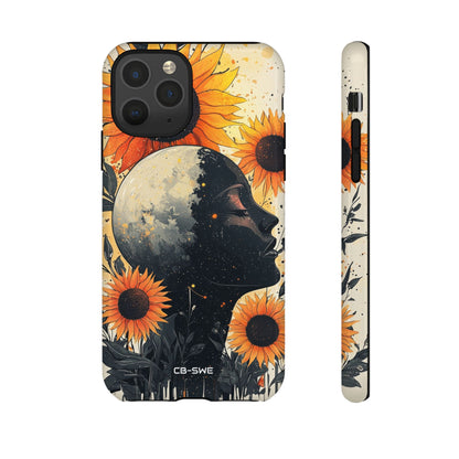 Sunflower Embraces Moon - iPhone Case