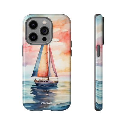 Sailboat Glides Calm - iPhone Case
