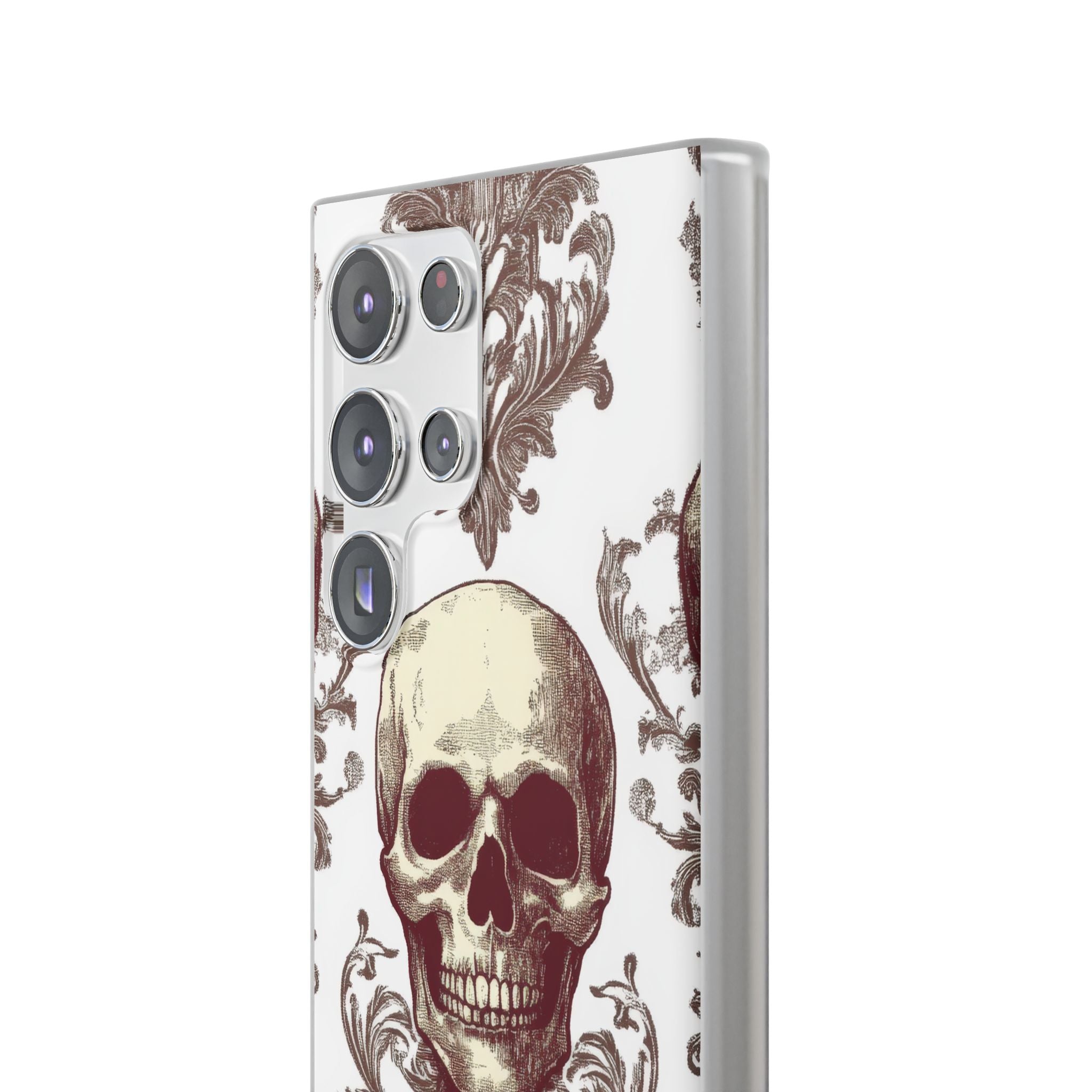 Gothic Skulls and Ornate Foliage Samsung S23 - Flexi Phone Case