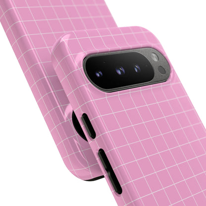 Pink Squares Align - Google Pixel Case