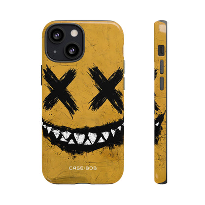 Jagged Smile Yellow iPhone 13 Mini Case - Tough