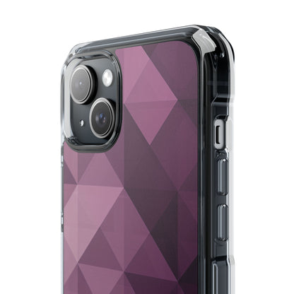 Gradient Purple Mosaic iPhone 15 - Clear Impact Phone Case