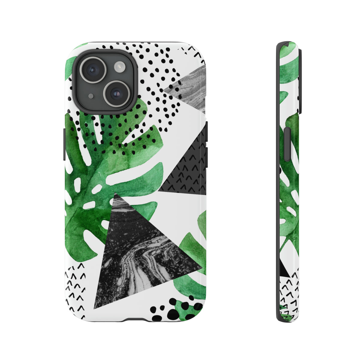 Grunge Grün Tropical - Schutzhülle für Handy