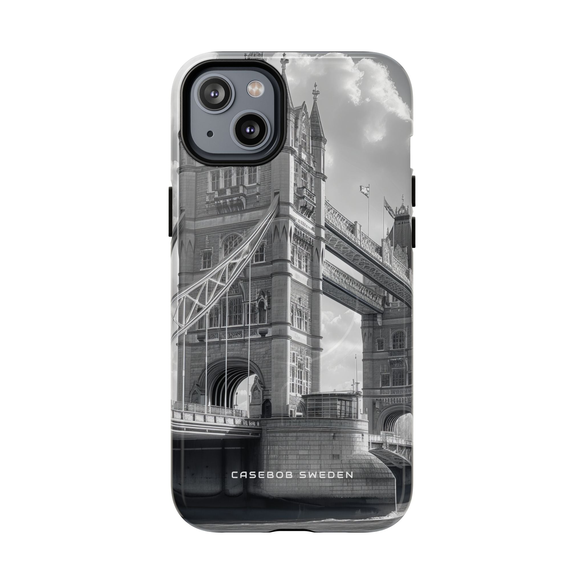 Tower Bridge Monochrome Architecture Study iPhone 14 | Tough+ Phone Case