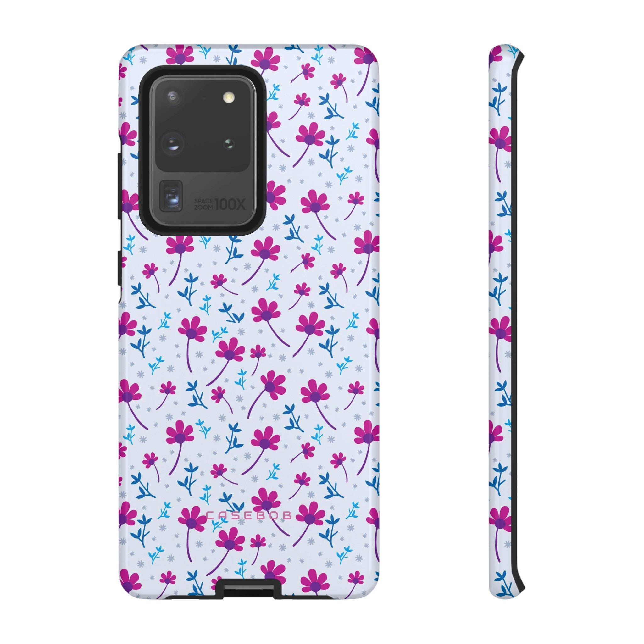 Purple Flower Pattern - Protective Phone Case